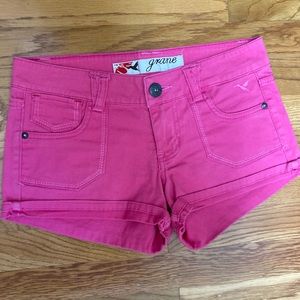 Grane Logo Junior Shorts Hot Pink Sz 3